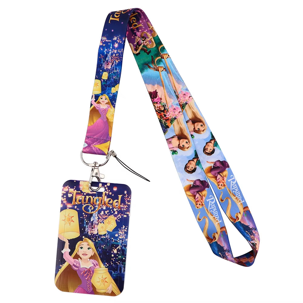 99 Styles Mickey Mouse Lanyard Pooh Bear Toy Story ID Card Holder Badge Holder Princess Neck Strap Cartoon Keychain Lariat Gift