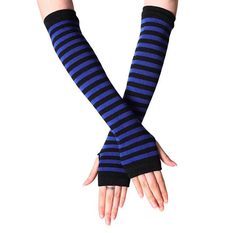 Winter Autumn Wrist Arm Hand Arm Warmers Knitted Sleeve Warm Fingerless Mitten Gloves