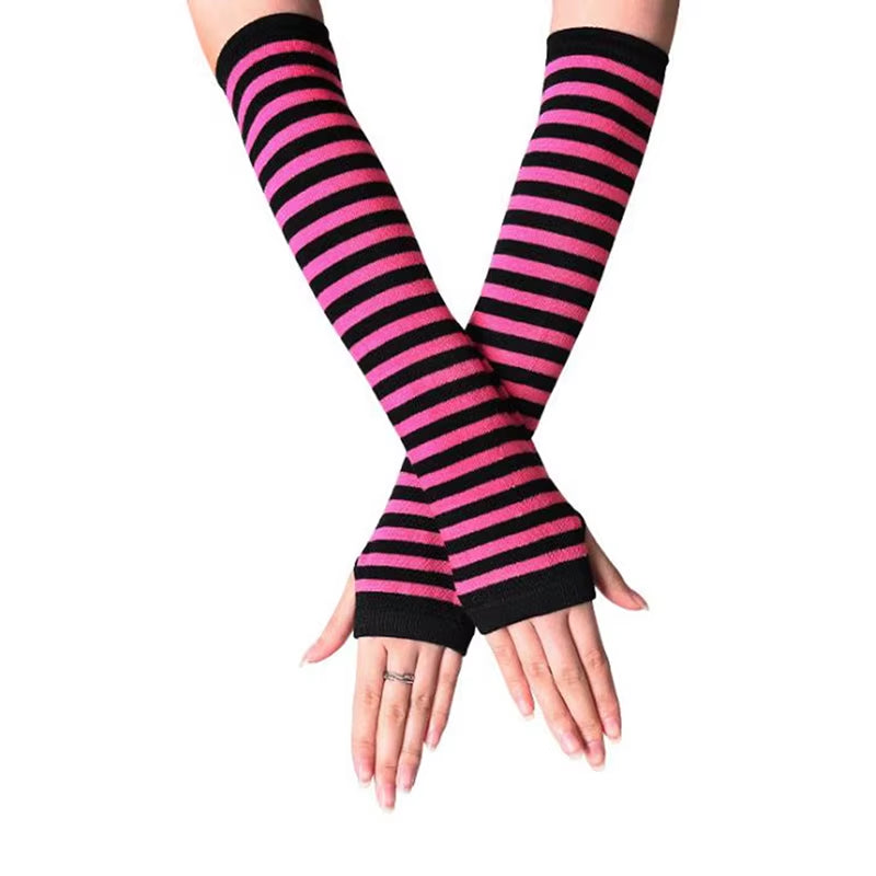 Winter Autumn Wrist Arm Hand Arm Warmers Knitted Sleeve Warm Fingerless Mitten Gloves