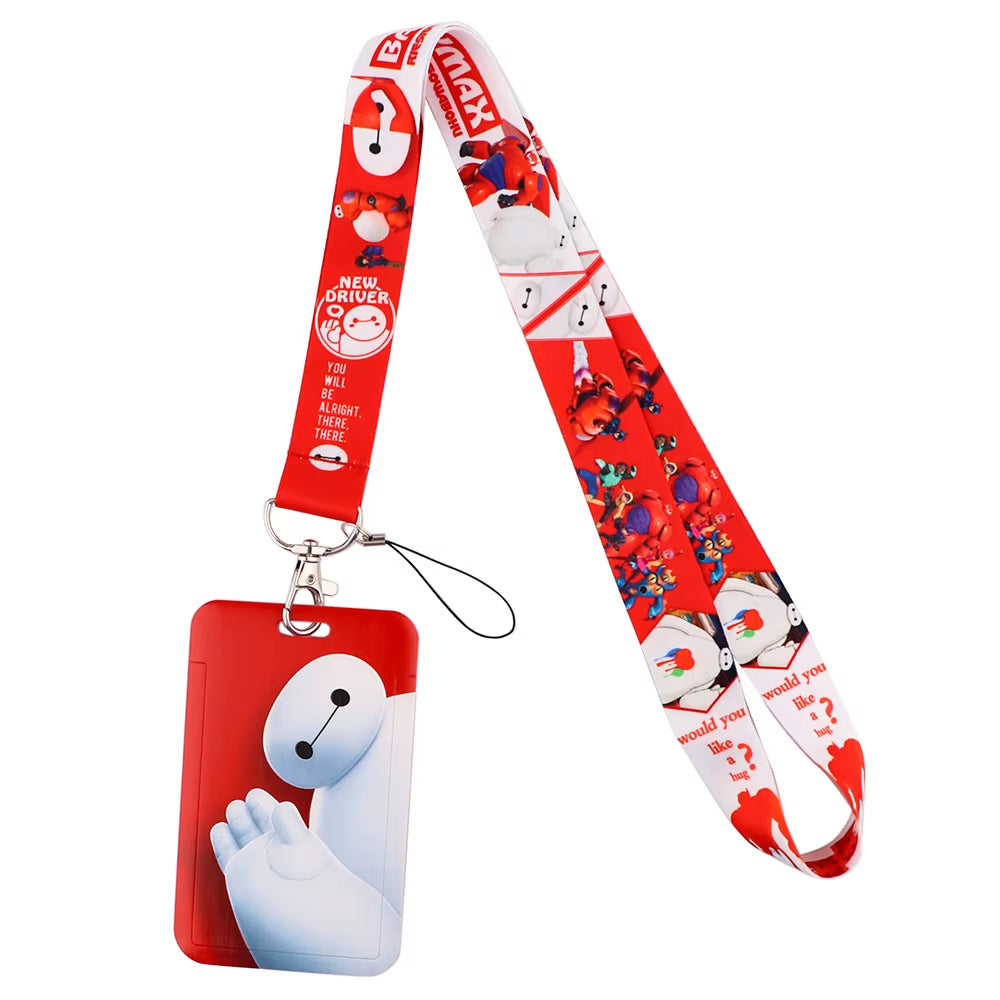 99 Styles Mickey Mouse Lanyard Pooh Bear Toy Story ID Card Holder Badge Holder Princess Neck Strap Cartoon Keychain Lariat Gift