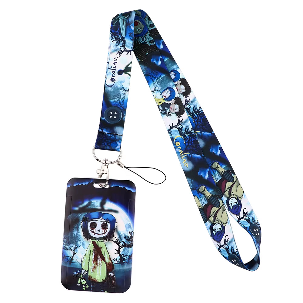 99 Styles Mickey Mouse Lanyard Pooh Bear Toy Story ID Card Holder Badge Holder Princess Neck Strap Cartoon Keychain Lariat Gift