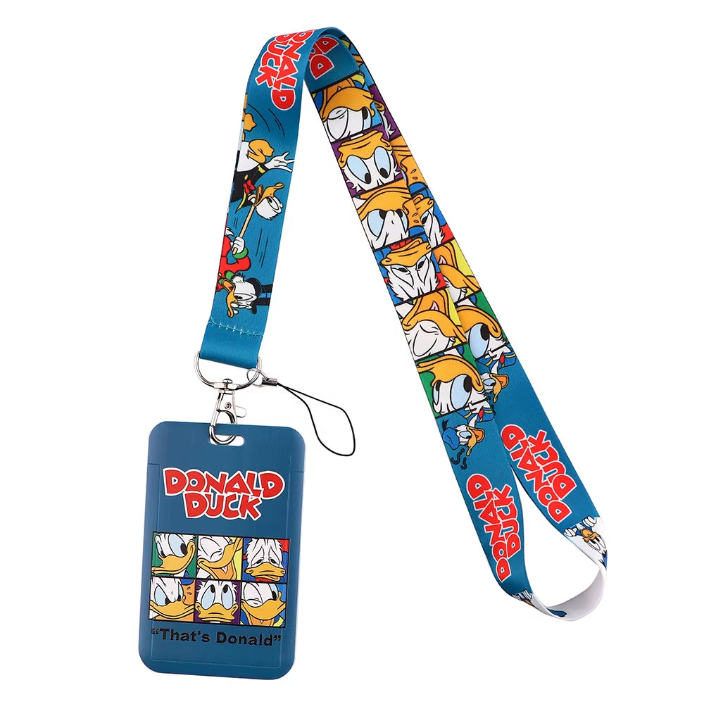 99 Styles Mickey Mouse Lanyard Pooh Bear Toy Story ID Card Holder Badge Holder Princess Neck Strap Cartoon Keychain Lariat Gift