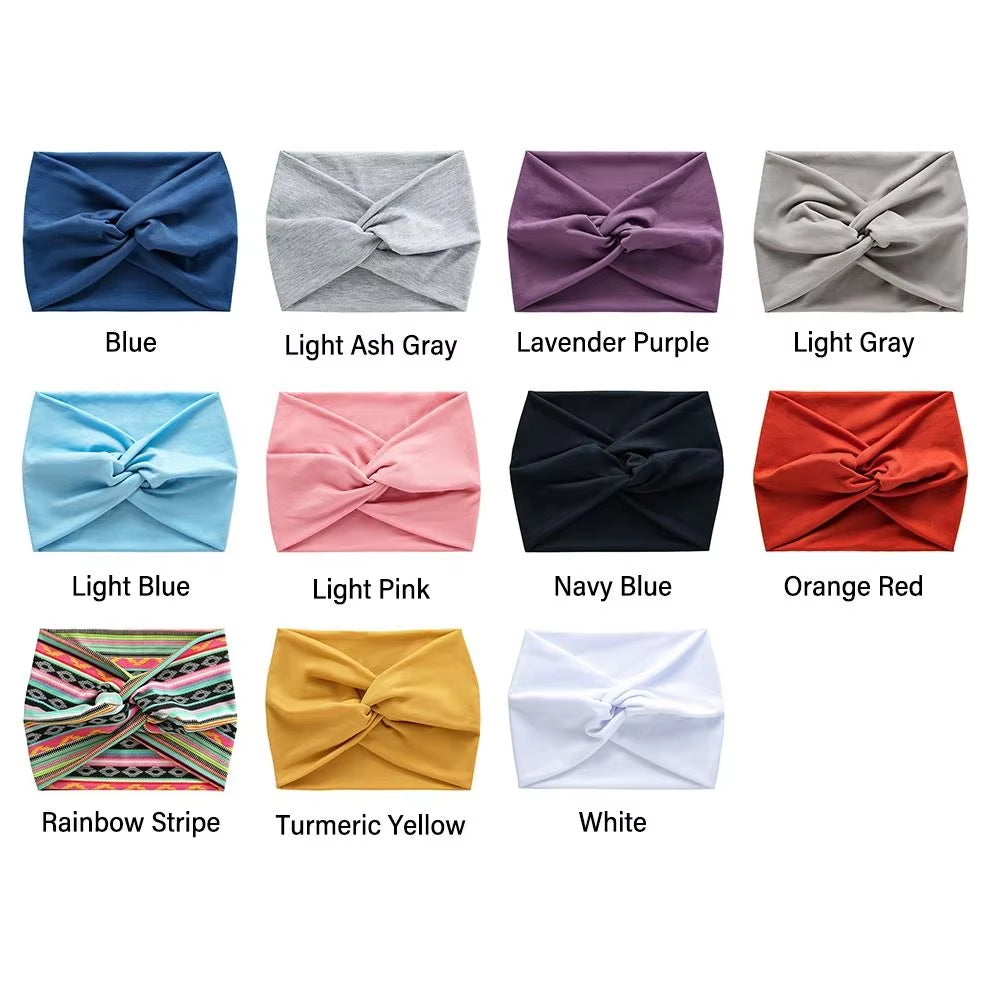 Hair Accessories Twisted Extra Large Thick Wide Headbands Turban Workout Headband Head Wraps for Women