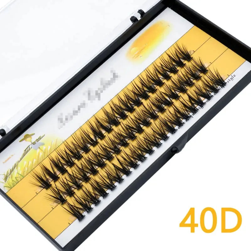 Anlinnet 1 box/36 bundles of 40D fake eyelashes Mink Individual  Eyelashes natural thick lashes,Eyelash Extensions for make up