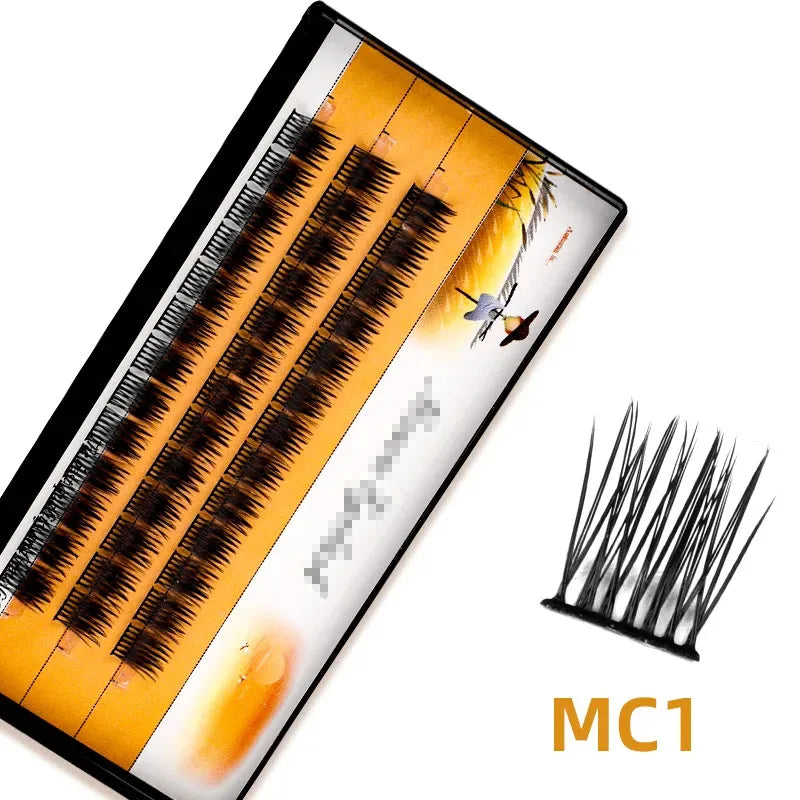 Anlinnet 1 box/36 bundles of 40D fake eyelashes Mink Individual  Eyelashes natural thick lashes,Eyelash Extensions for make up