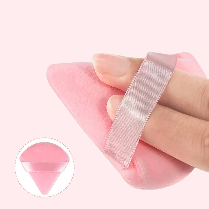 Triangle Powder Puff Soft Makeup Sponge for Face Make Up Eyes Contouring Shadow Cosmetic Washable Mini Velvet Foundation Puff