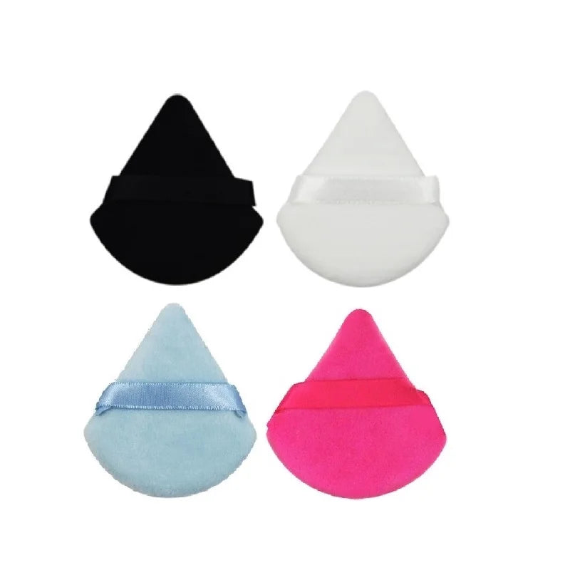 Triangle Powder Puff Soft Makeup Sponge for Face Make Up Eyes Contouring Shadow Cosmetic Washable Mini Velvet Foundation Puff