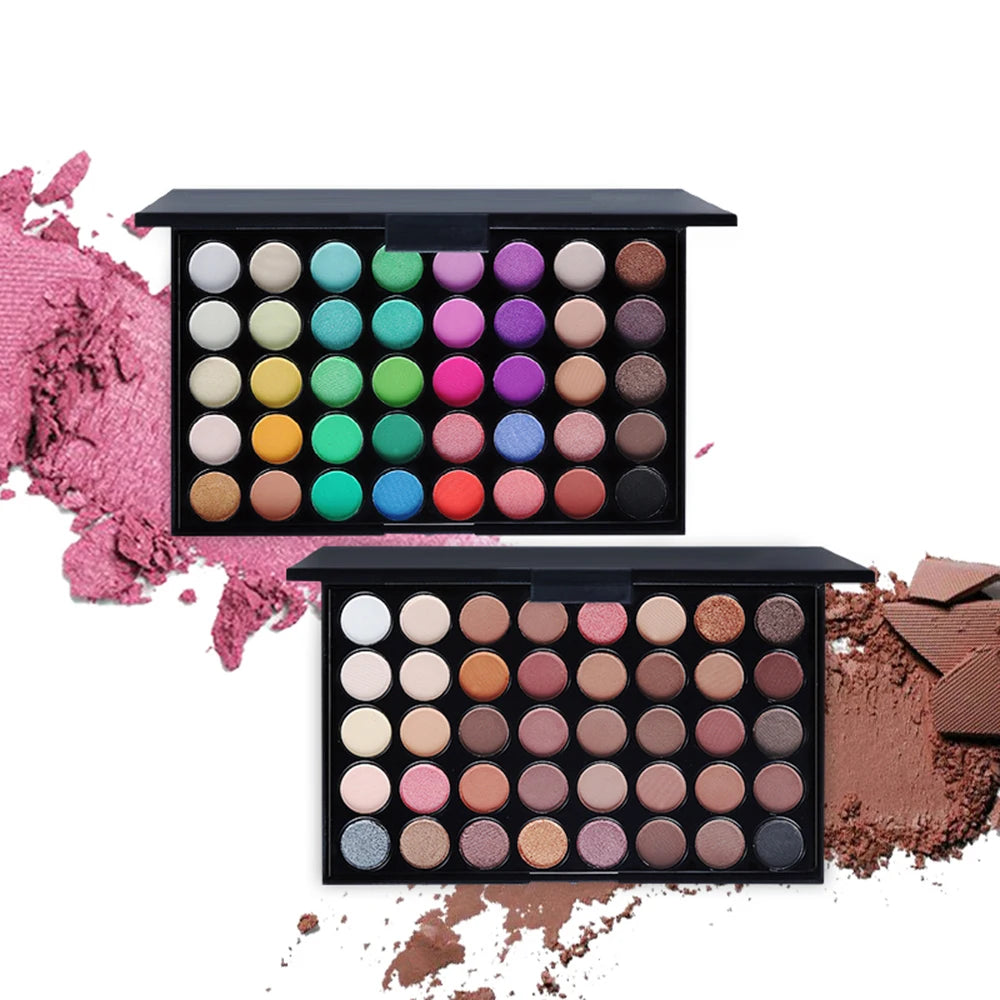 40 Colors Matte Eyeshadow Pallete Make Up Earth Palette EyeShadow Makeup Glitter Waterproof Lasting Makeup Add Eye Shadow