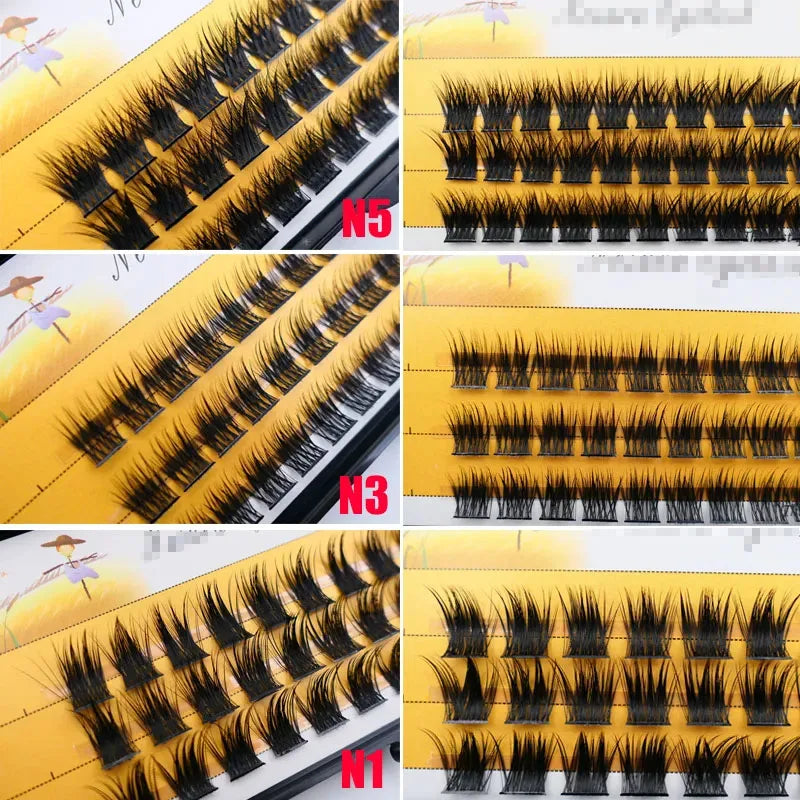 Anlinnet 1 box/36 bundles of 40D fake eyelashes Mink Individual  Eyelashes natural thick lashes,Eyelash Extensions for make up