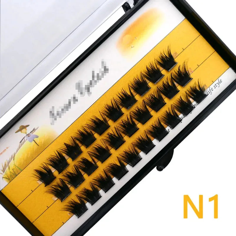 Anlinnet 1 box/36 bundles of 40D fake eyelashes Mink Individual  Eyelashes natural thick lashes,Eyelash Extensions for make up