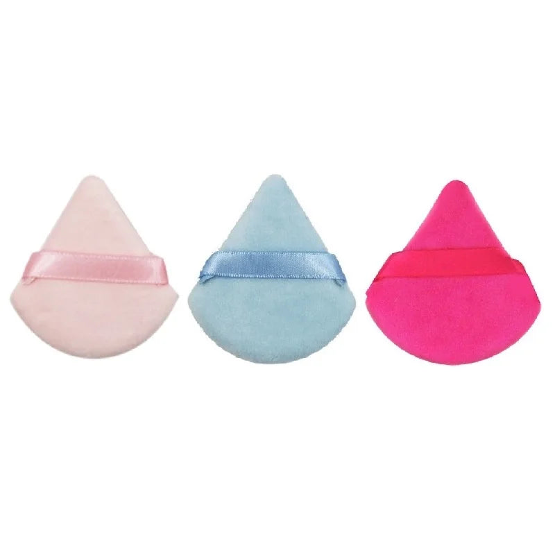 Triangle Powder Puff Soft Makeup Sponge for Face Make Up Eyes Contouring Shadow Cosmetic Washable Mini Velvet Foundation Puff