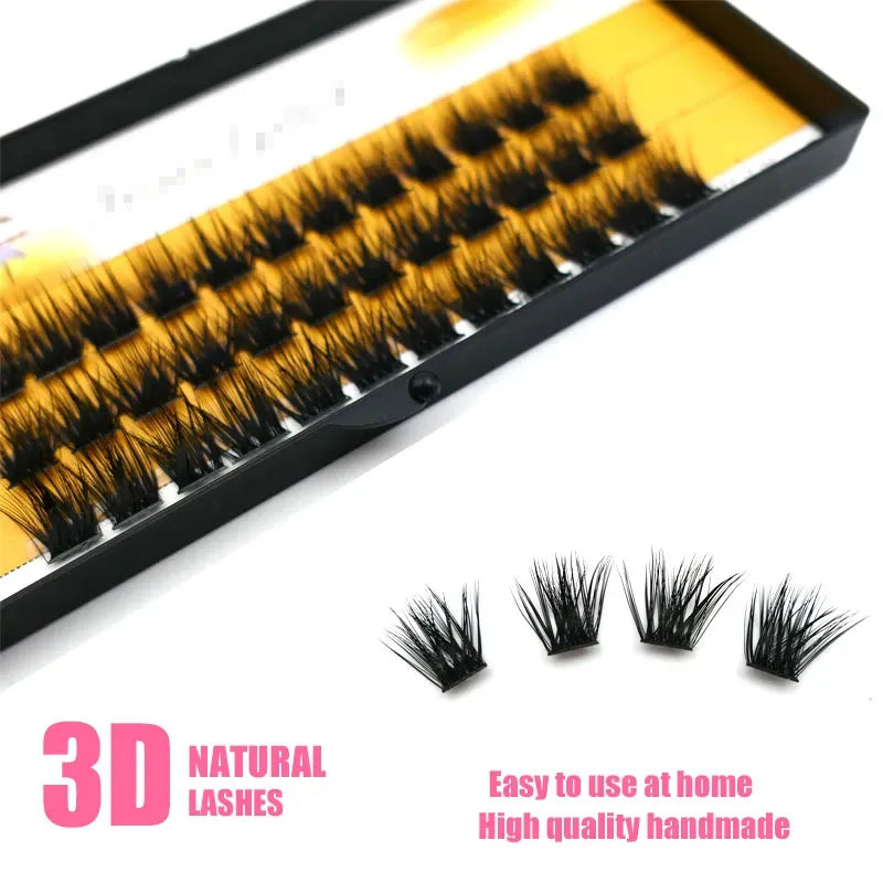 Anlinnet 1 box/36 bundles of 40D fake eyelashes Mink Individual  Eyelashes natural thick lashes,Eyelash Extensions for make up