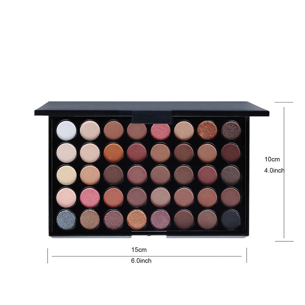 40 Colors Matte Eyeshadow Pallete Make Up Earth Palette EyeShadow Makeup Glitter Waterproof Lasting Makeup Add Eye Shadow