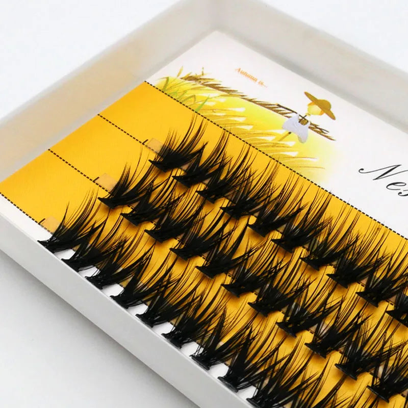 Anlinnet 1 box/36 bundles of 40D fake eyelashes Mink Individual  Eyelashes natural thick lashes,Eyelash Extensions for make up