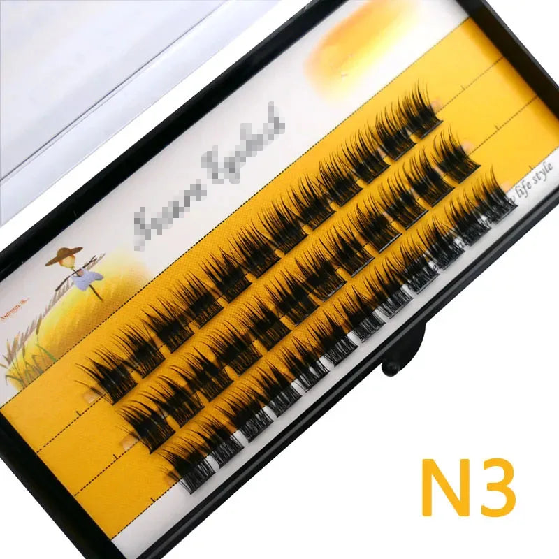 Anlinnet 1 box/36 bundles of 40D fake eyelashes Mink Individual  Eyelashes natural thick lashes,Eyelash Extensions for make up