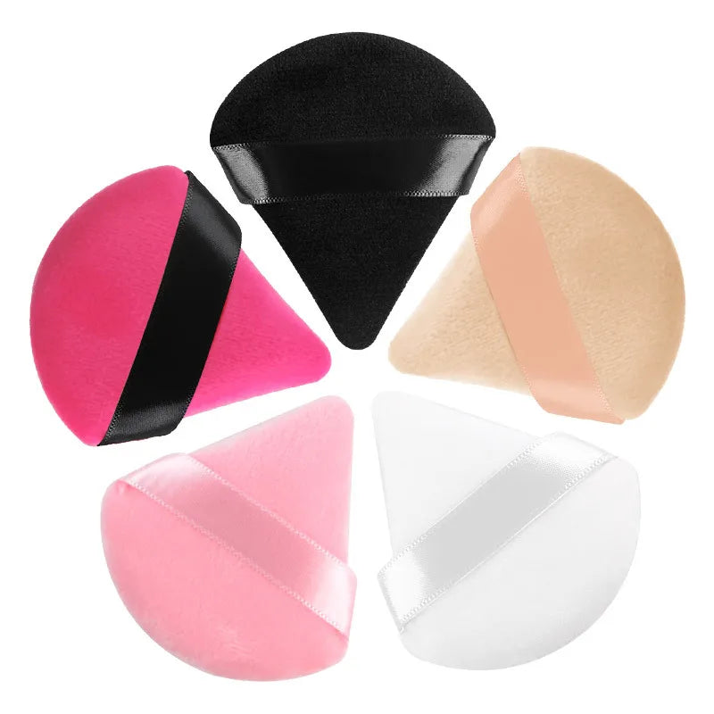 Triangle Powder Puff Soft Makeup Sponge for Face Make Up Eyes Contouring Shadow Cosmetic Washable Mini Velvet Foundation Puff