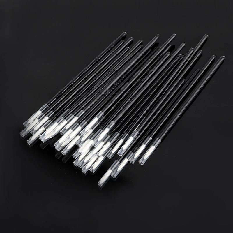 HOT 50PCS Eyeliner Brushes Long Thin Tip Applicator Eyeliner Wand Women Makeup Brush Cosmetic Supplies for Eye Beauty Make Up