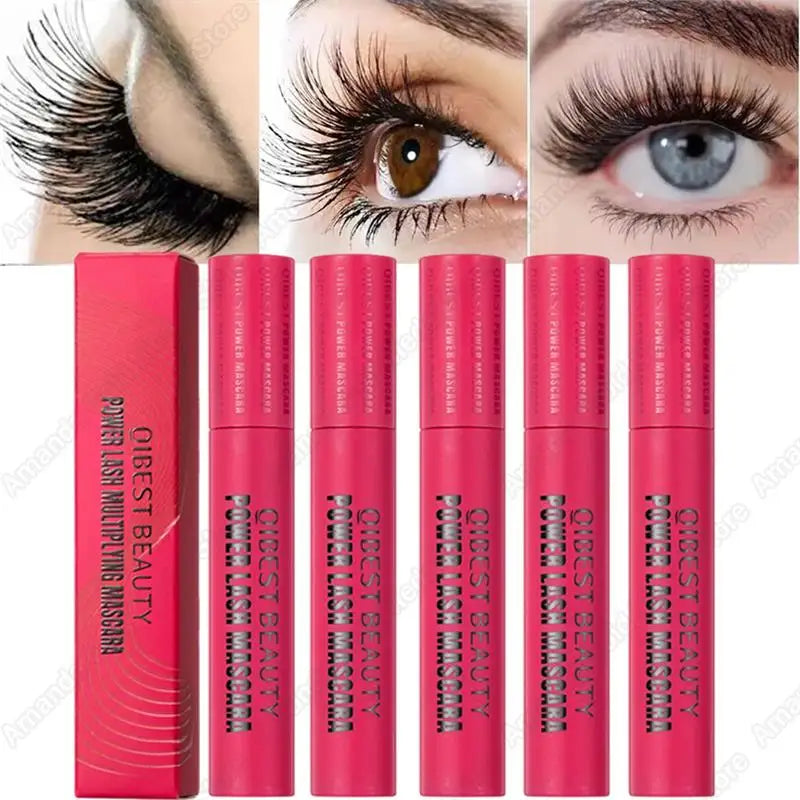 5D Waterproof Mascara Lengthening Eyelashes Women's Make-up Waterproof Mascara Black Silk Fibre Mascara Korean Cosmetics New