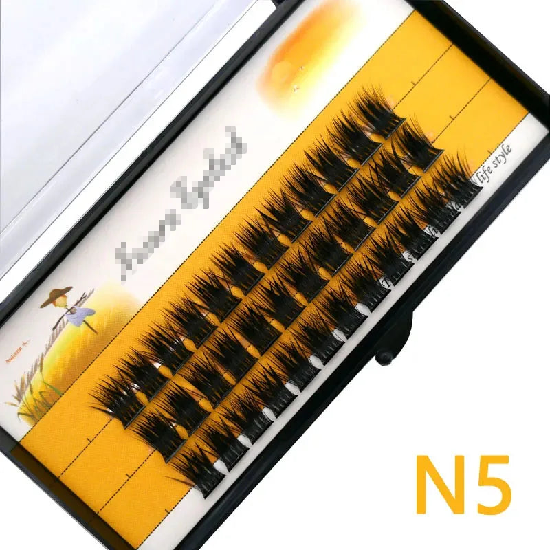 Anlinnet 1 box/36 bundles of 40D fake eyelashes Mink Individual  Eyelashes natural thick lashes,Eyelash Extensions for make up