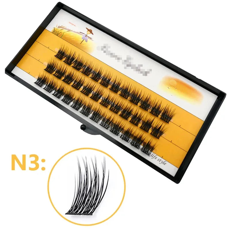 Anlinnet 1 box/36 bundles of 40D fake eyelashes Mink Individual  Eyelashes natural thick lashes,Eyelash Extensions for make up