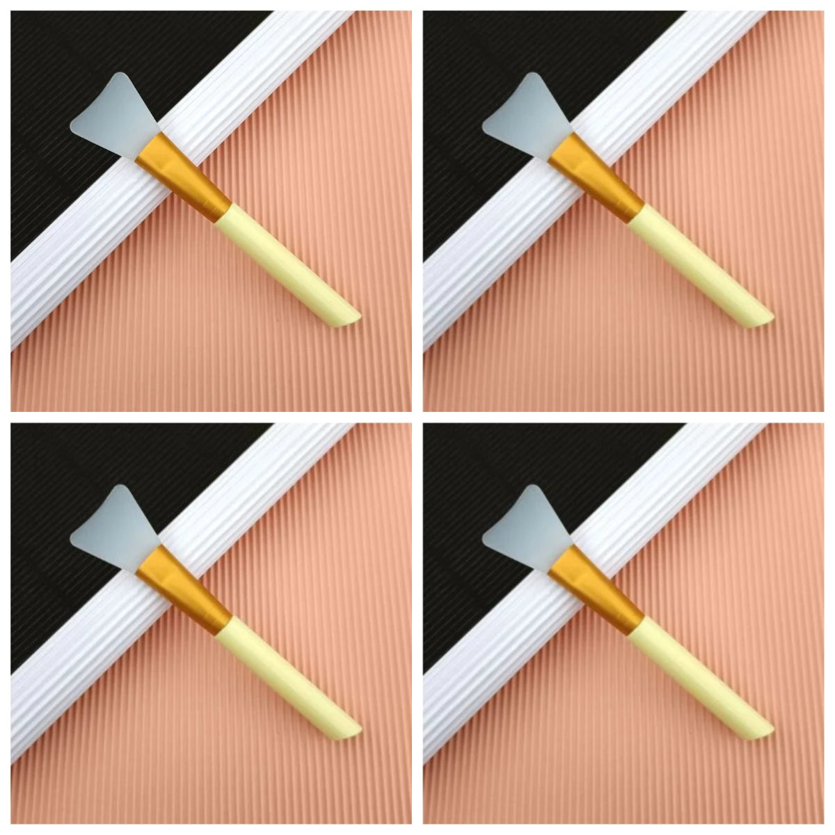 4pcs Makeup Mask Brush Wooden Handle Facial Face Mud Mask Mixing Brush Cosmetic Professional Applicator Make Up Skin Care Tools