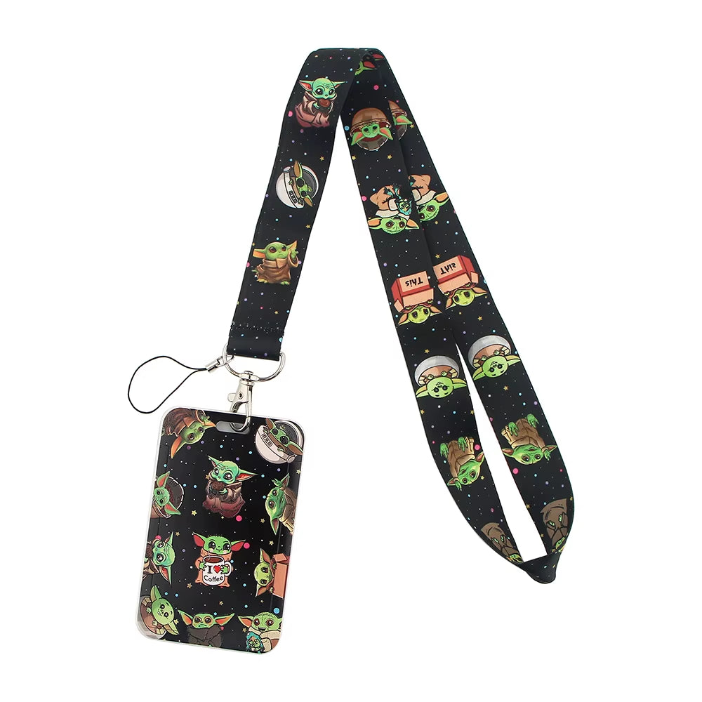 99 Styles Mickey Mouse Lanyard Pooh Bear Toy Story ID Card Holder Badge Holder Princess Neck Strap Cartoon Keychain Lariat Gift