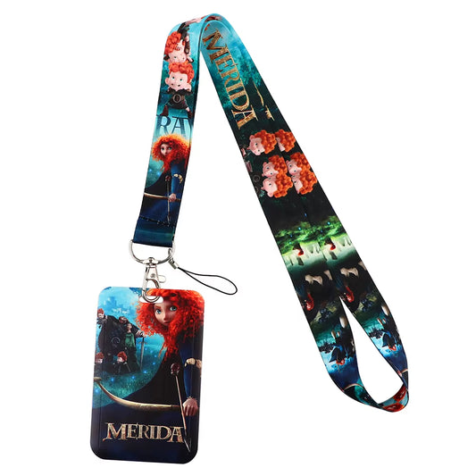 99 Styles Mickey Mouse Lanyard Pooh Bear Toy Story ID Card Holder Badge Holder Princess Neck Strap Cartoon Keychain Lariat Gift