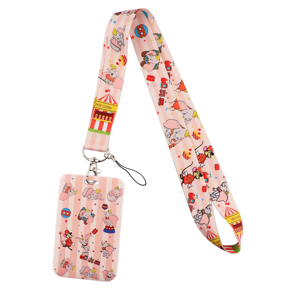 99 Styles Mickey Mouse Lanyard Pooh Bear Toy Story ID Card Holder Badge Holder Princess Neck Strap Cartoon Keychain Lariat Gift